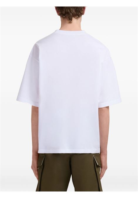 t-shirt logo uomo bianca MARNI | HUMU0223X6 UTCZ5700W01